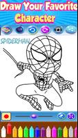 Superhéroe para colorear captura de pantalla 3