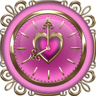 Pink Love Clock Widget Collection ikona