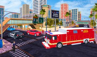 Firefighter Rescue Simulator 3D скриншот 2