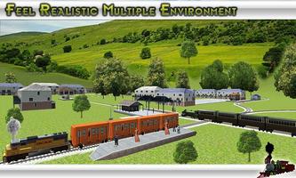 Train simulator Free 3D Train Game Affiche