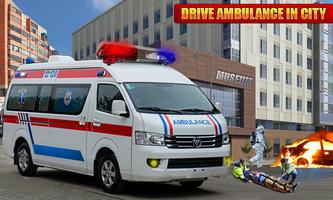 New York City Ambulance Rescue Game स्क्रीनशॉट 1