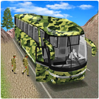 Ejército transporte: autobús simulación icono