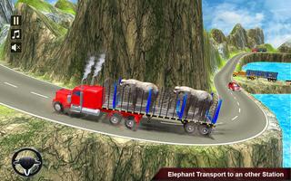 Zoo Animal Transporter Truck 3D Game capture d'écran 3