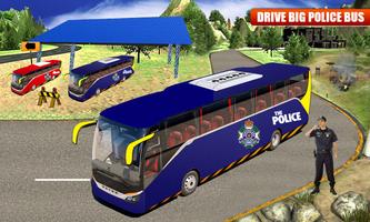 NYPD Police Bus Simulator 3D Affiche