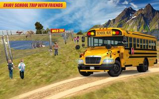 Schule Bus Simulator 3d Fahrt Plakat