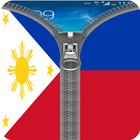 Philippines Flag Zipper Lock ikon