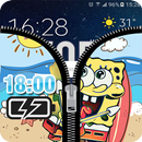 APK Zipper Lock Screen For Sponge Bob