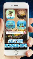 Zipper Lock Screen For Sponge Bob اسکرین شاٹ 1