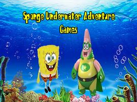 Sponge Underwater Adventure Games. पोस्टर