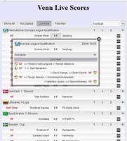 Sport Live Scores capture d'écran 1