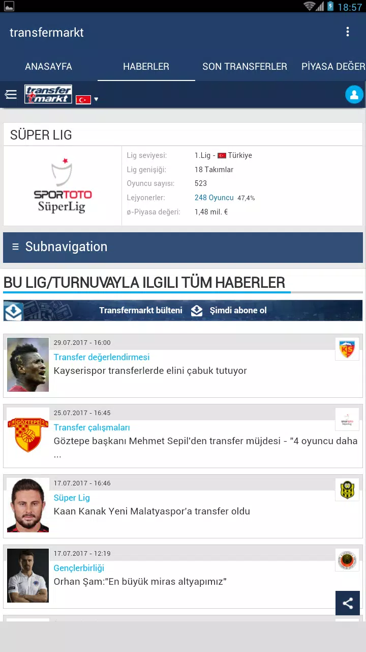 transfermarkt APK for Android Download