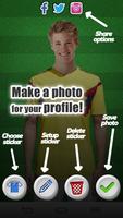サッカー ユニフォーム 写真編集者 スクリーンショット 1