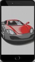 Color By Number Cars Sandbox Coloring Pixel Art ポスター