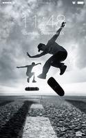 Skateboard Party PassWord Lock Poster