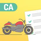 CA Motorcycle License DMV test Zeichen