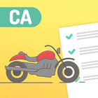 CA Motorcycle License DMV test biểu tượng