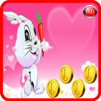 Hungry bunny Run Game Affiche