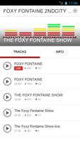 FOXY FONTAINE 2NDCITY RADIO plakat