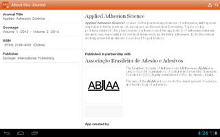 Applied Adhesion Science 截图 2