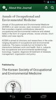 Annals of Occup & Environ Med 스크린샷 3