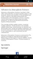 Advances Atmospheric Sciences syot layar 1