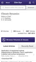 Climate Dynamics 포스터