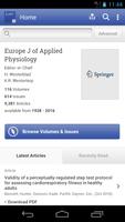 Europe J of Applied Physiology Affiche
