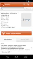 European Journal of Pediatrics Affiche