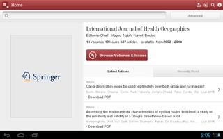 Journal of Health Geographics captura de pantalla 3