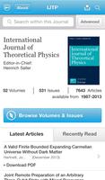 Intl J of Theoretical Physics Affiche