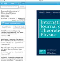 Intl J of Theoretical Physics screenshot 1