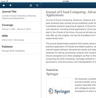 J of Cloud Computing ASA ảnh chụp màn hình 2