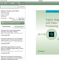 برنامه‌نما J of Signal Image Video Proc عکس از صفحه