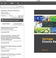 Springer Science Reviews Affiche