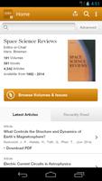 Space Science Reviews poster