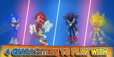 Knuckles Forces & fantástico Sonic adventuras 2 Poster