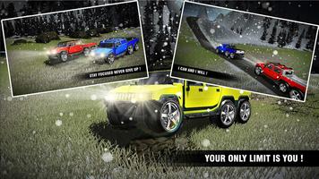 悍馬 6 × 6 卡車雪駕駛和豪華越野模擬器 3D 海報