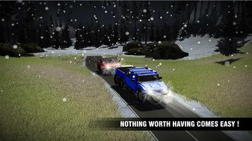 悍馬 6 × 6 卡車雪駕駛和豪華越野模擬器 3D 截圖 2