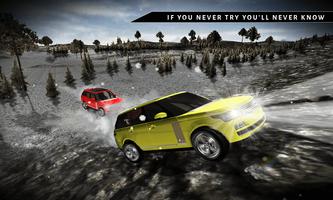 Offroad 4x4 Rover Snow Driving Plakat