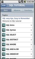 SQL Quick Tutorial Affiche
