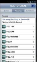 SQL Quick Tutorial capture d'écran 3