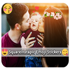 Square Instapic Emoji Stickers icône