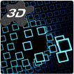 Neon Squares Parallax Particles 3D Live Wallpaper