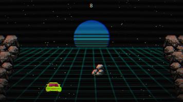 Turny Car - Retrowave racer poster