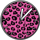 免費 - 粉紅色的時鐘 圖標