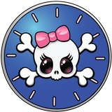 Girly Skull Clocks - FREE icône