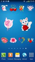 100 Heart Stickers Affiche