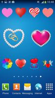 100 Heart Stickers syot layar 1
