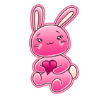 100 Cute Girly Stickers آئیکن