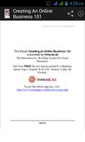 Creating Online Business 101 скриншот 1